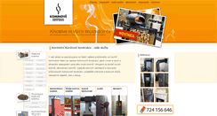 Desktop Screenshot of kominovekonstrukce.eu